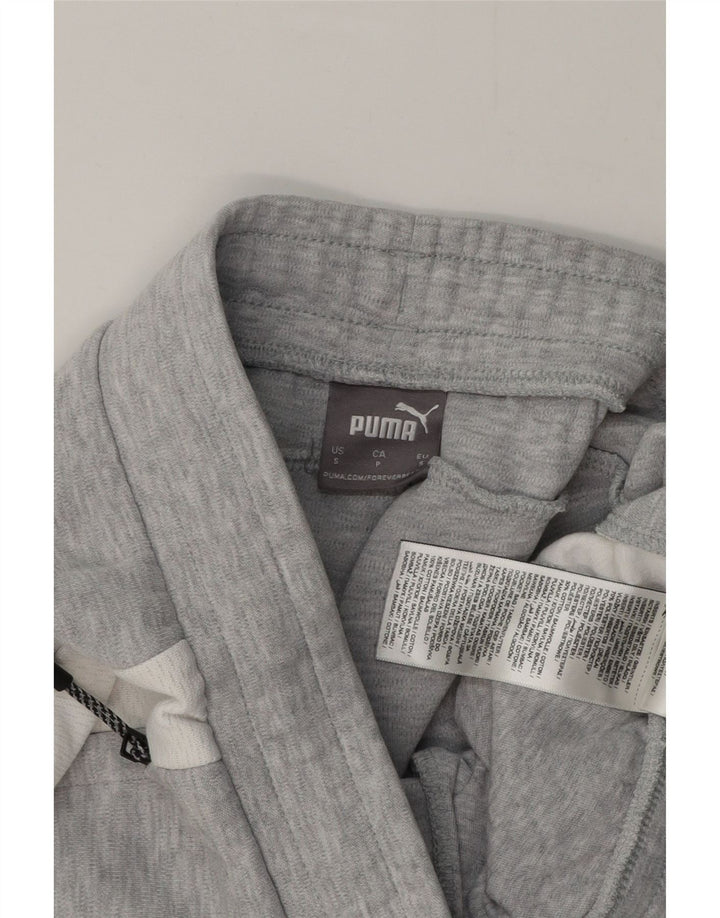 Puma Pantalones De Chándal Para Hombre De Algodón Color Block Gris Pequeño