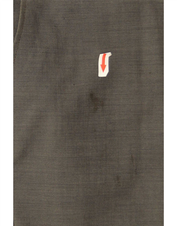 Marks & Spencer Pantalón de traje recto para hombre W40 L30 Lana verde