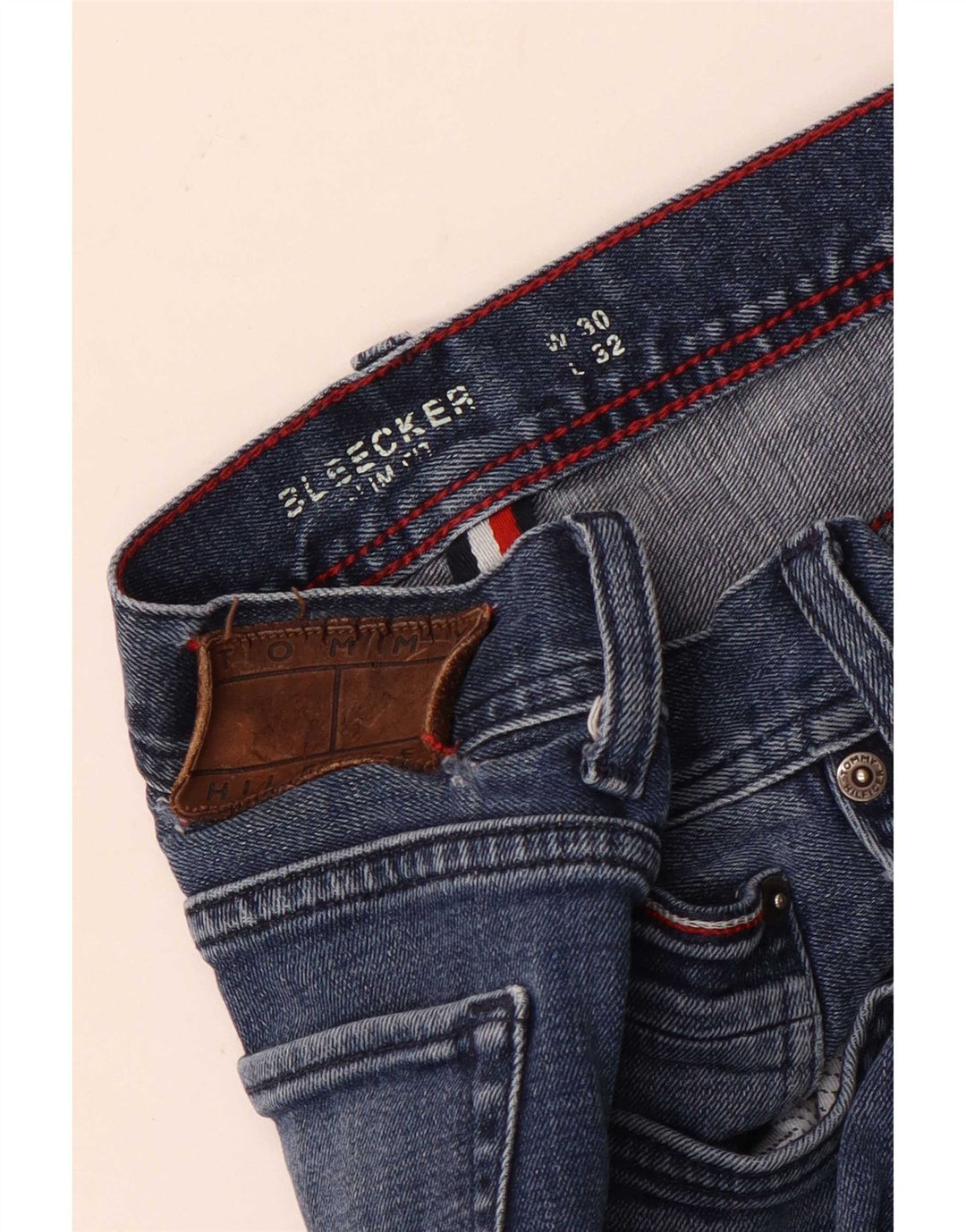 Vaqueros Tommy Hilfiger Bleecker Slim para mujer W30 L32 Algodón azul