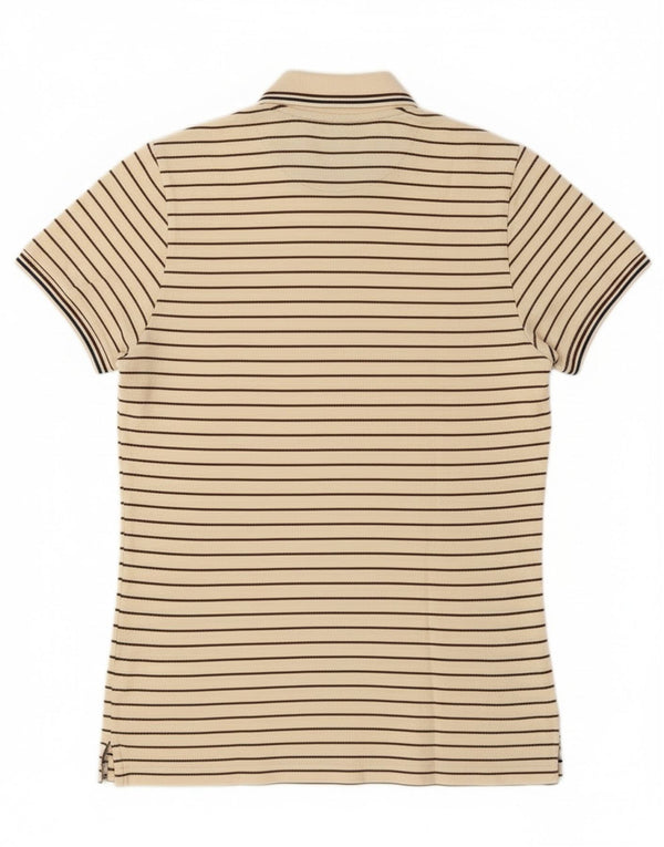 Marina Yachting Polo Hombre Algodón Rayas Beige Pequeño