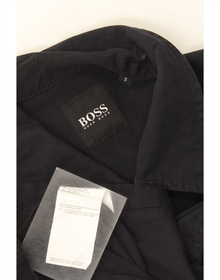 Hugo Boss Chaqueta utilitaria para hombre UK 36 Small Azul marino Algodón