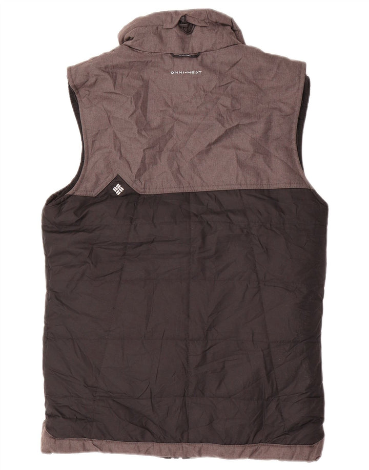 COLUMBIA Chaleco acolchado Omni-Shield para mujer UK 40 Small Black Colorblock