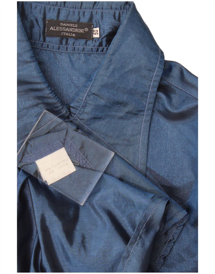 Daniele Alessandrini Camisa Hombre IT 50 Medium Azul Marino Poliéster
