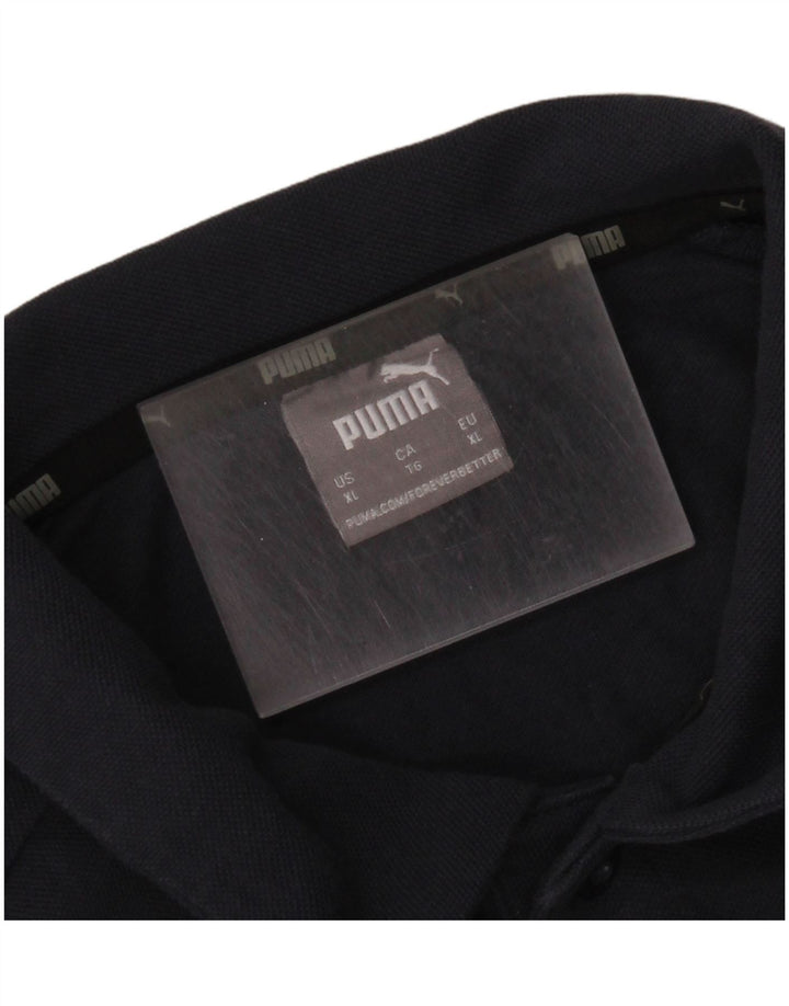 PUMA Polo gráfico para hombre XL Azul marino