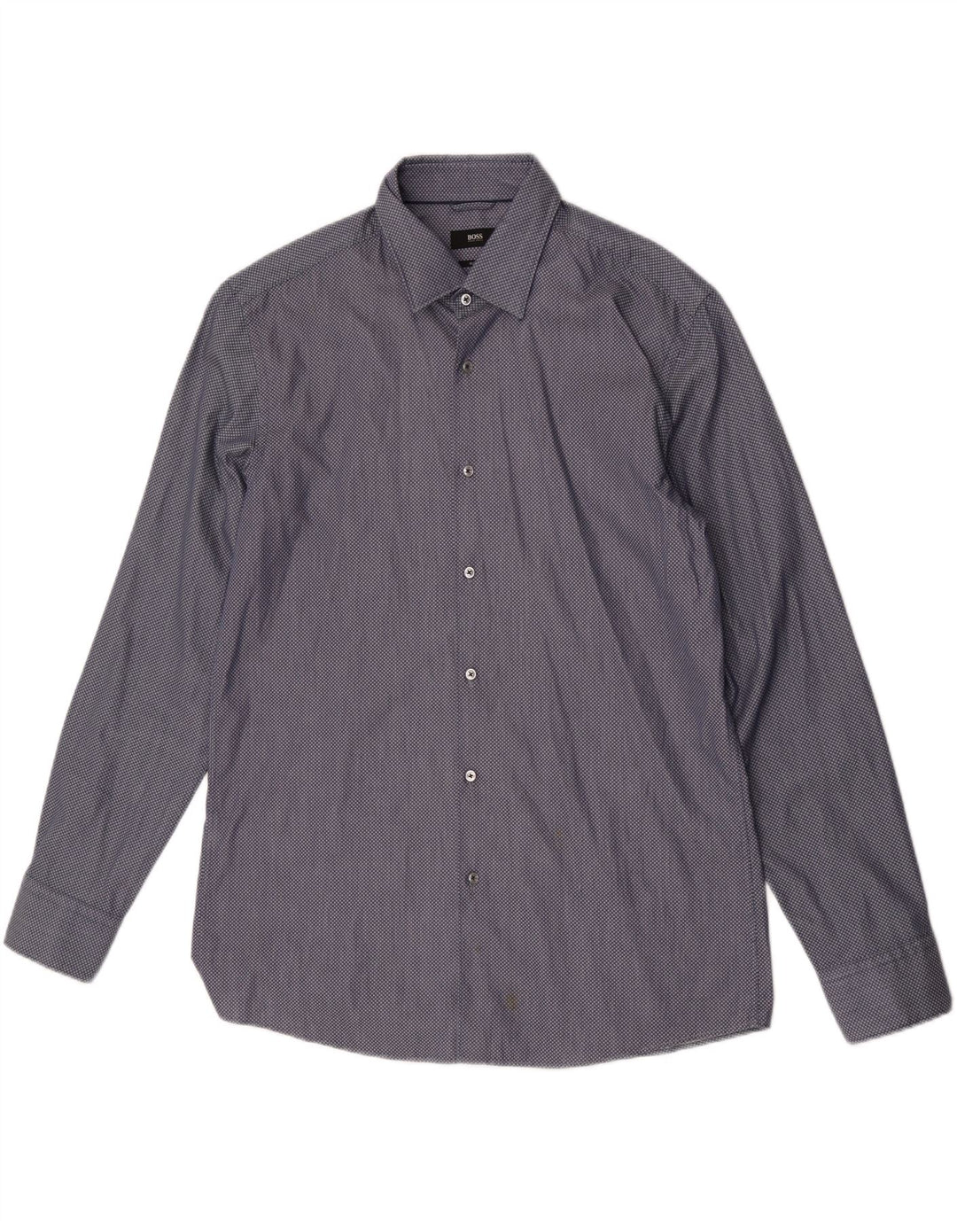 Camisa Hugo Boss Hombre Slim Fit Talla 17 43 XL Cuadros Azules