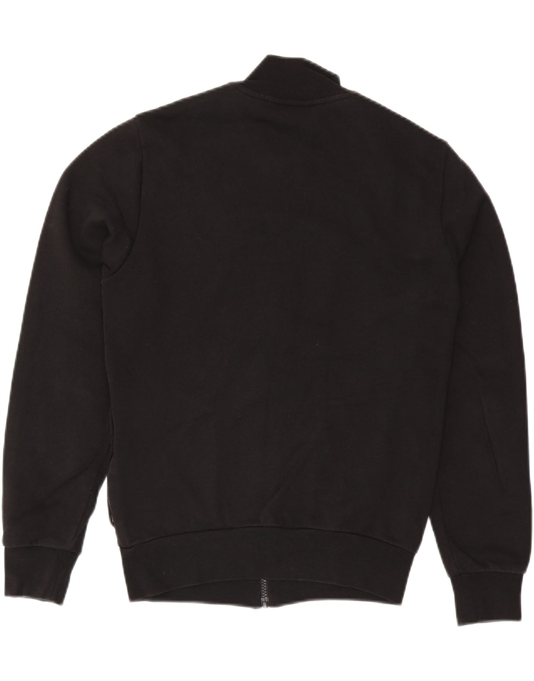 LACOSTE Chaqueta superior de chándal de ajuste regular para hombre Talla 3 Pequeña Algodón negro