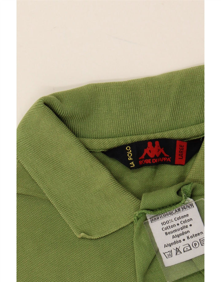 KAPPA Polo Hombre Grande Algodón Verde
