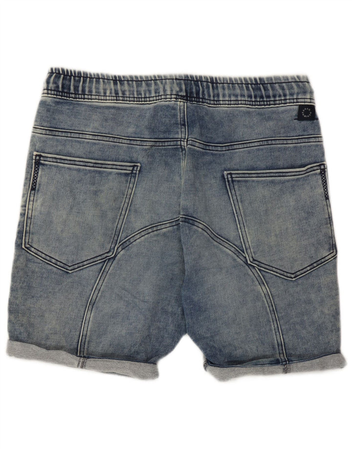Zara Hombre Pantalones Cortos De Mezclilla Grande W32 Algodón Azul