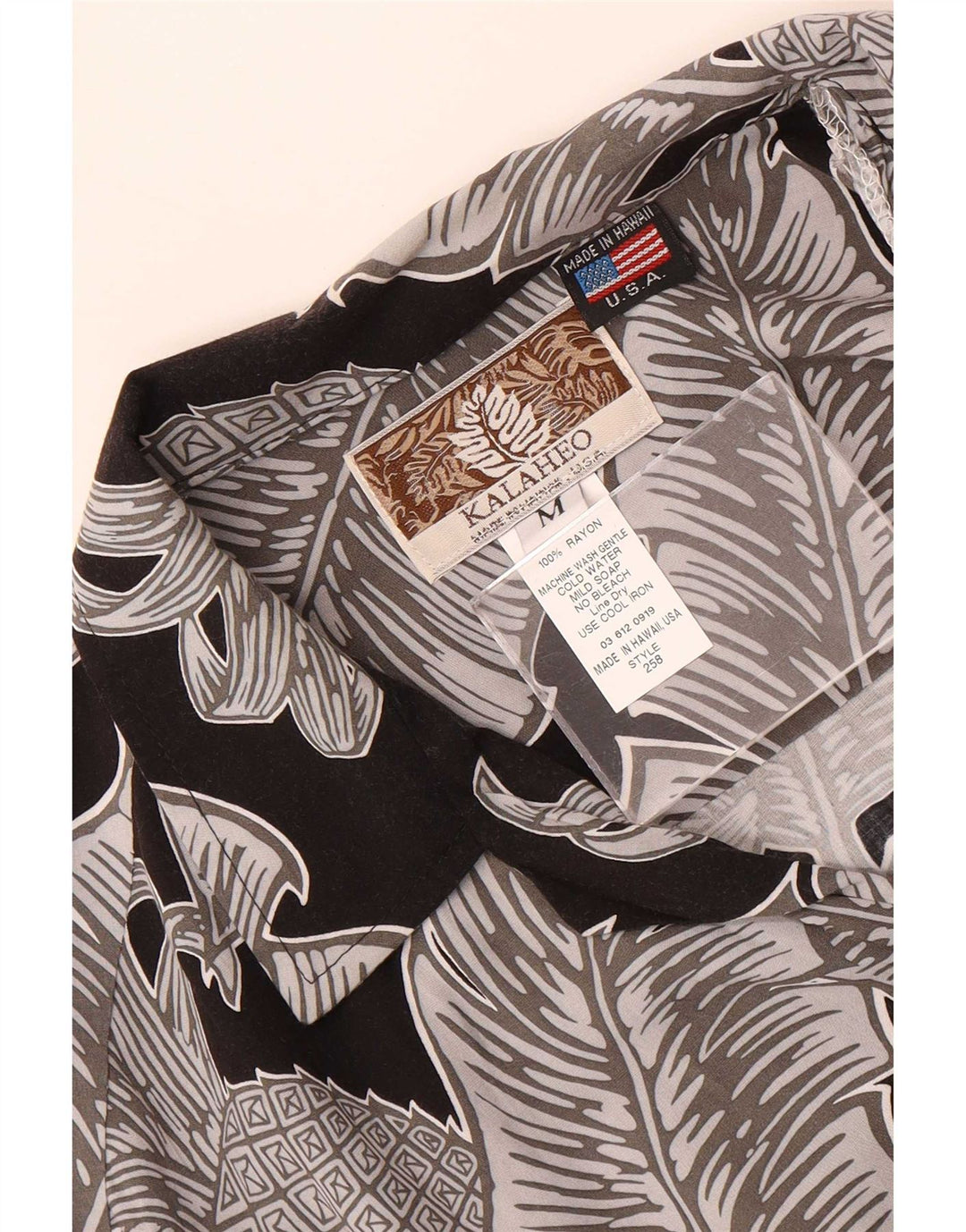 Kalaheo Camisa hawaiana de manga corta para hombre Rayón floral multicolor mediano
