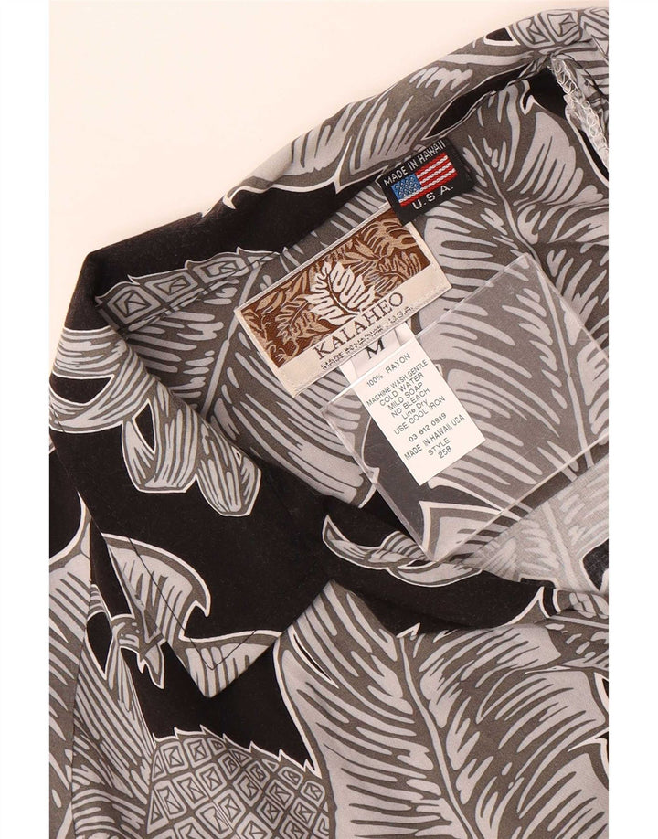 Kalaheo Camisa hawaiana de manga corta para hombre Rayón floral multicolor mediano