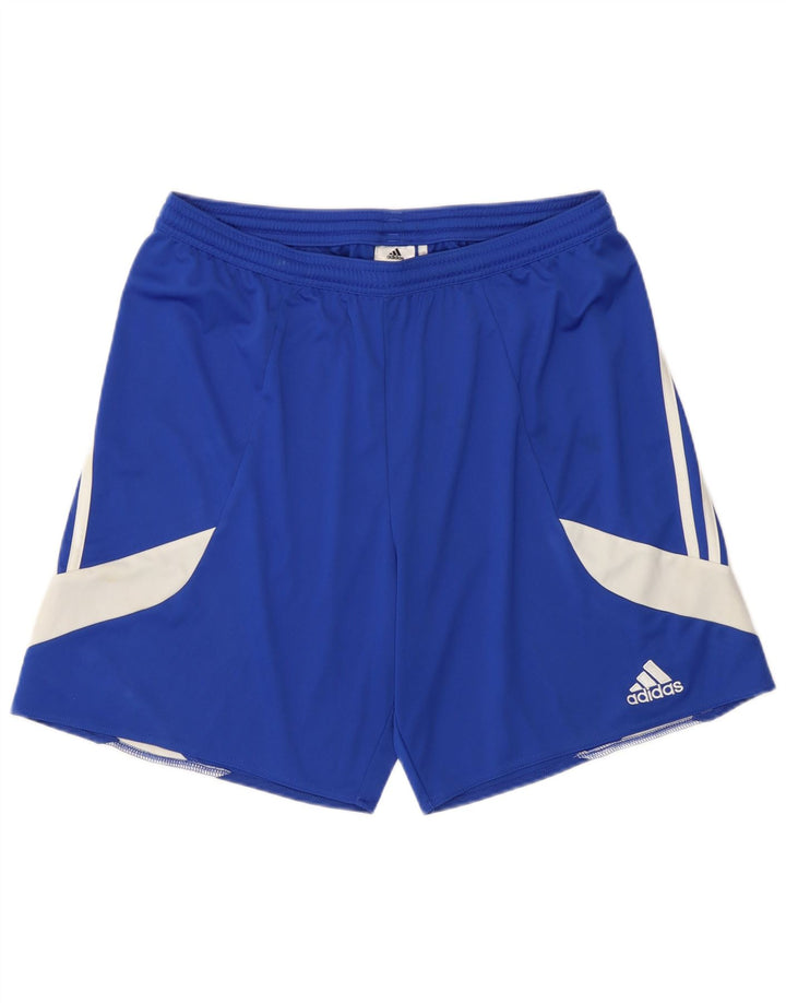 Adidas Mens Climalite Sport Shorts Grande Azul Colorblock Poliéster