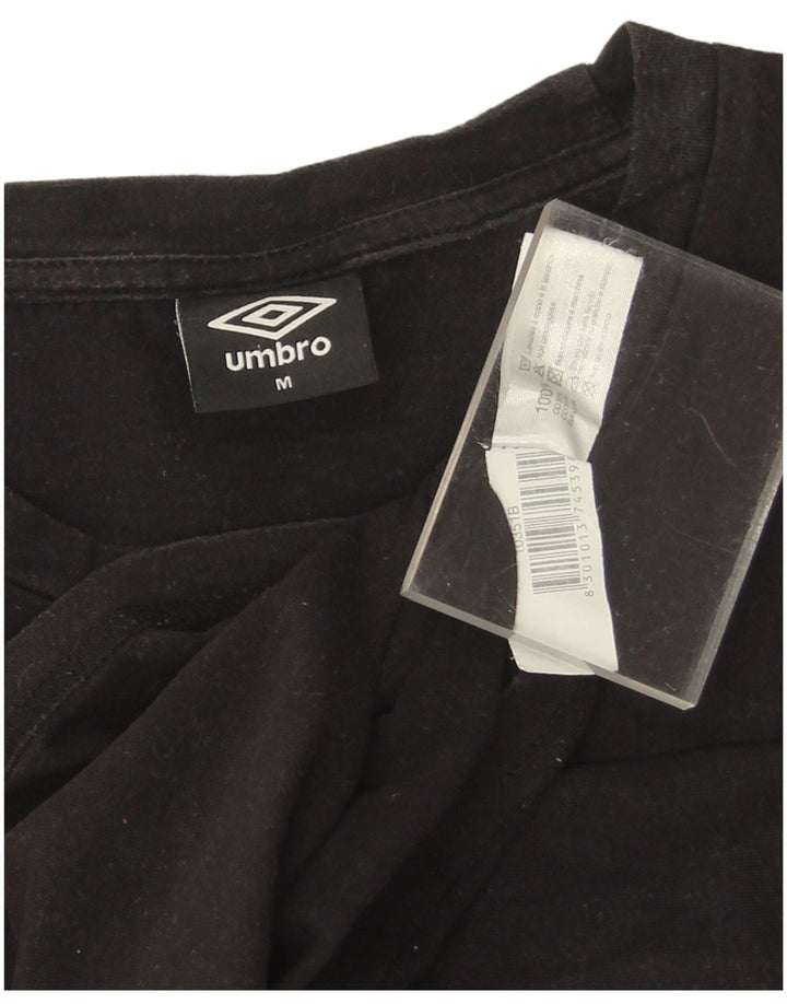 Umbro Hombre Camiseta Gráfica Top Medium Negro Algodón