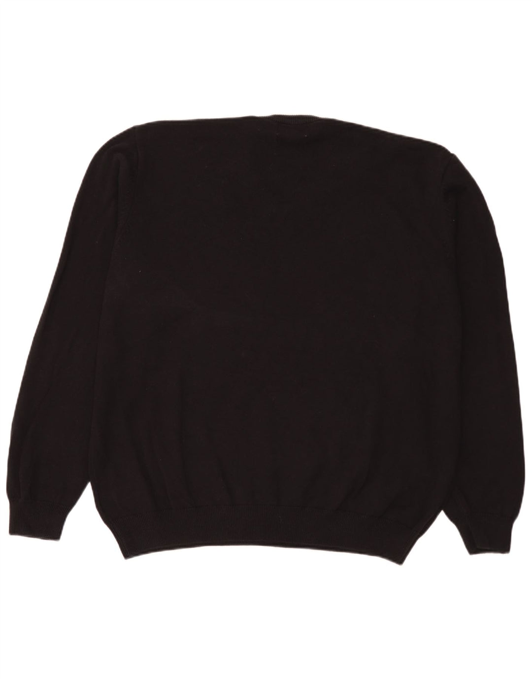 Marks & Spencer - Jersey con cuello en V para hombre, talla 3XL, algodón negro