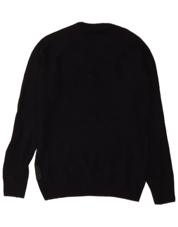 Barbour Jersey De Cuello Redondo Para Hombre Suéter Pequeño De Lana Azul Marino