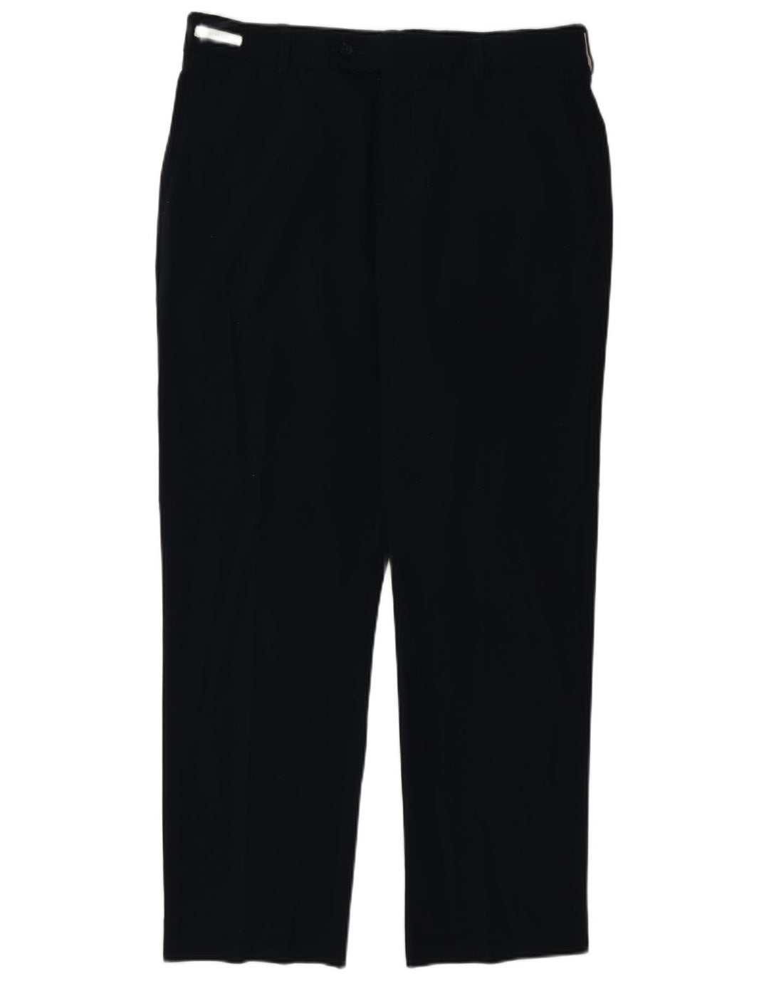 Farah Pantalones Casuales Rectos Para Hombre W34 L29 Poliéster Azul Marino