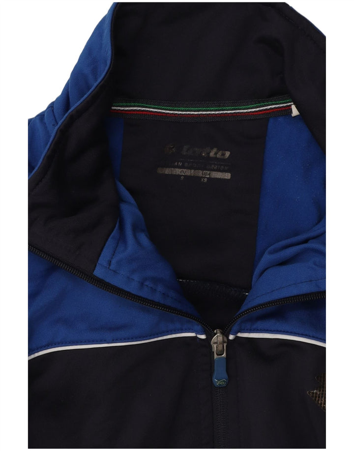 LOTTO Chaqueta de chándal para hombre XS Azul marino Colorblock
