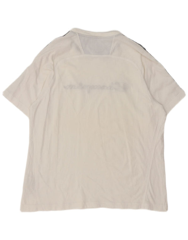 Champion Camiseta gráfica para hombre Top XL Blanco Colorblock Algodón