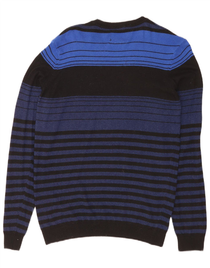 Energie Jersey De Cuello Redondo De Viscosa A Rayas Azul Medio