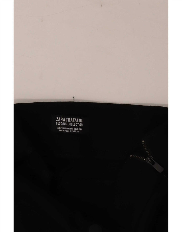 Zara Mujer Leggings Reino Unido 44 Mediano Negro