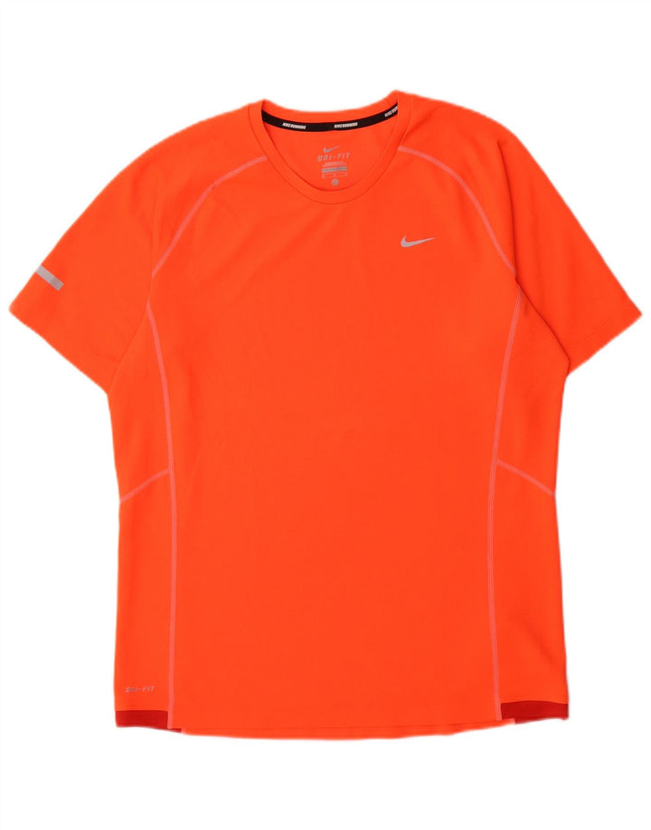 Camiseta Nike Dri Fit para hombre Top Naranja medio Colorblock Poliéster
