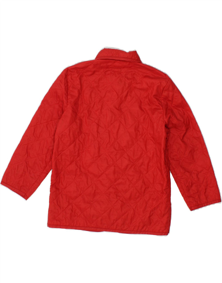 STEFANEL Girls Quilted Jacket 7-8 Years Red Polyamide Vintage Stefanel and Second-Hand Stefanel from Messina Hembry 
