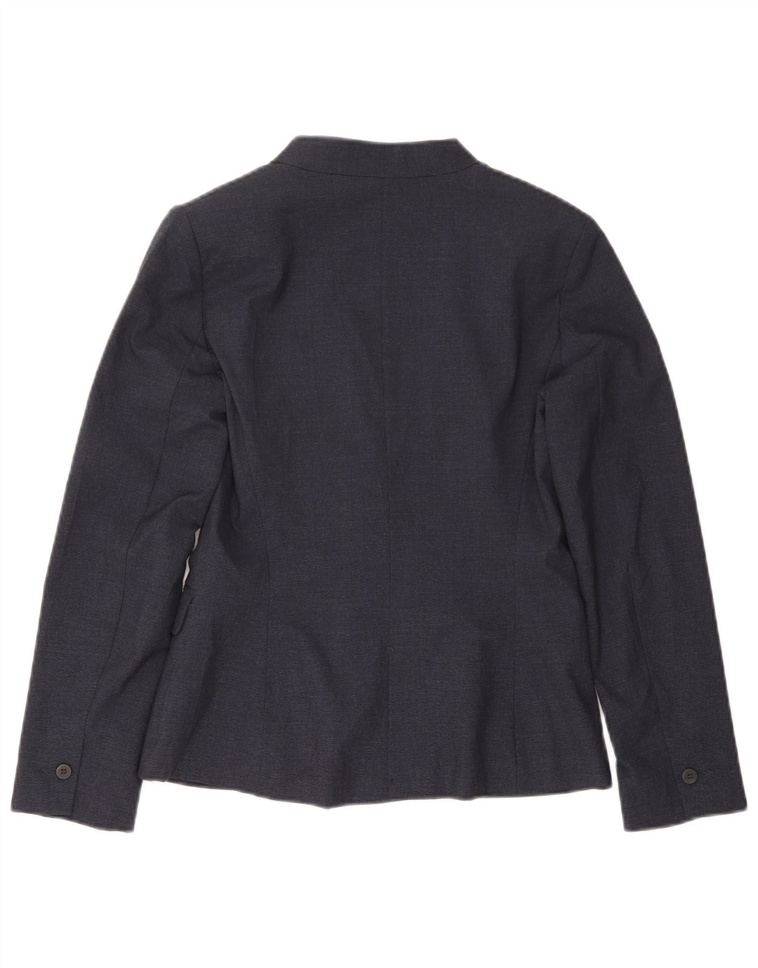 Zara Mujer Chaqueta Blazer De 1 Botón EU 38 Pequeña Poliéster Azul Marino