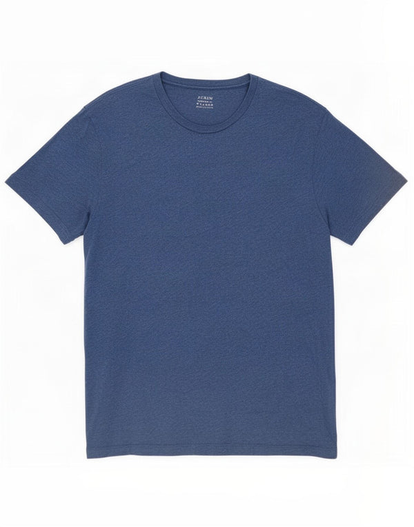 J. Camiseta Crew para hombre Top XL Algodón azul