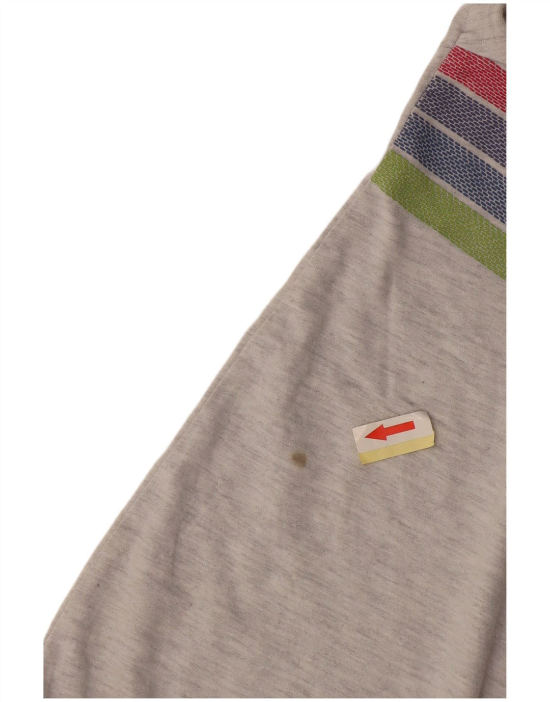 Superdry Mujer Crop Graphic Camiseta Top UK 42 Gris Medio Rayas