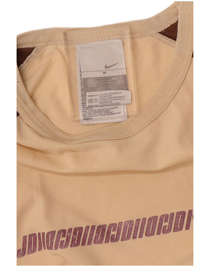 NIKE Camiseta gráfica para hombre UK 39/41 Algodón color block medio beige