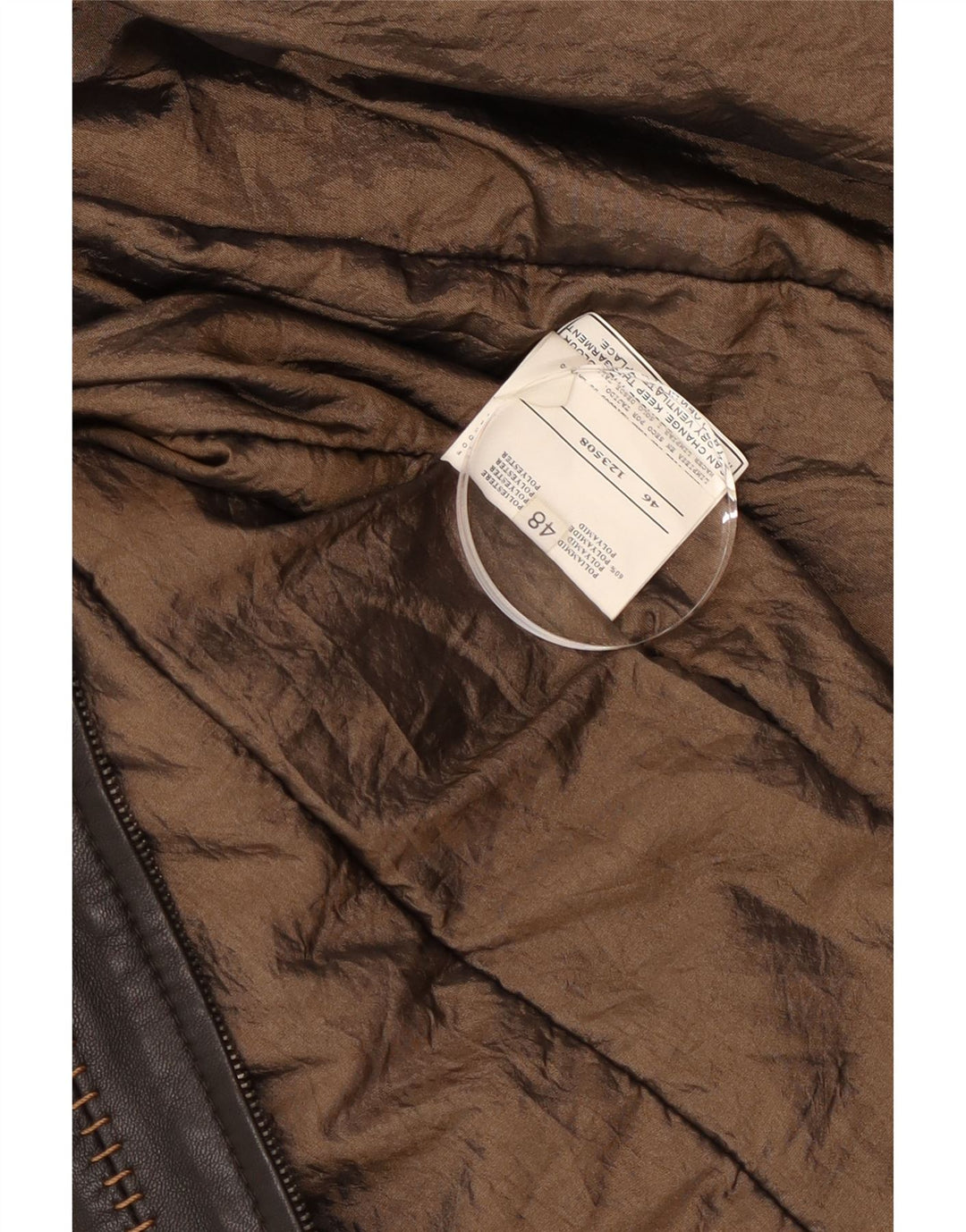 Mabrun Chaqueta de cuero para mujer IT 48 XL Cuero negro