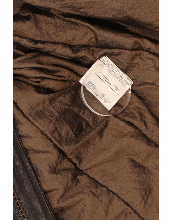 Mabrun Chaqueta de cuero para mujer IT 48 XL Cuero negro