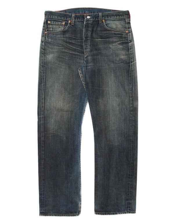 Levi's Vaqueros rectos 501 para hombre W38 L34 Algodón azul marino