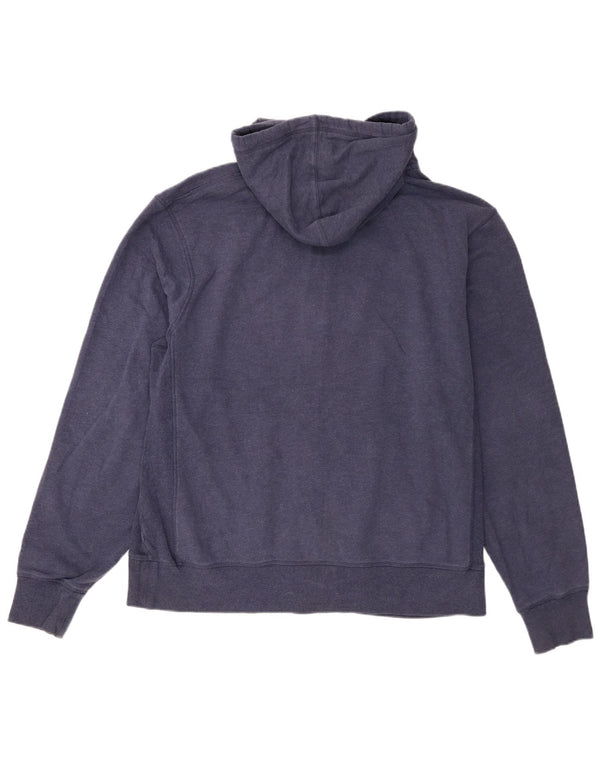 Champion Sudadera con capucha y cremallera para hombre, talla grande, algodón azul marino