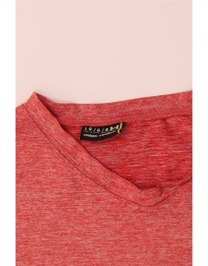 Under Armour - Camiseta para hombre, talla grande, color rojo moteado