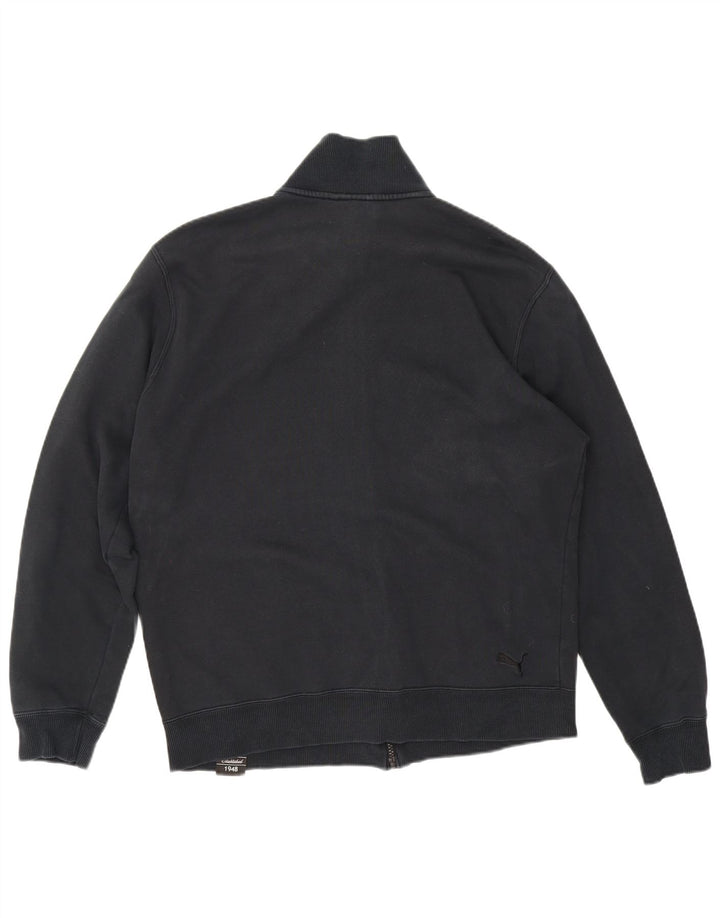 Puma Mens Graphic Chándal Top Chaqueta Grande Negro