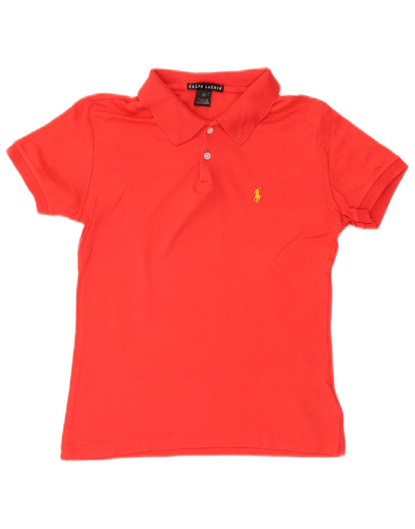 Ralph Lauren Polo para mujer Reino Unido 10 Pequeño Algodón rojo