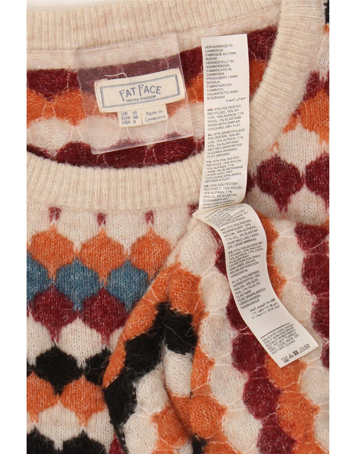 Fat Face Jersey de Cuello Redondo para Mujer UK 10 Small Multicolor