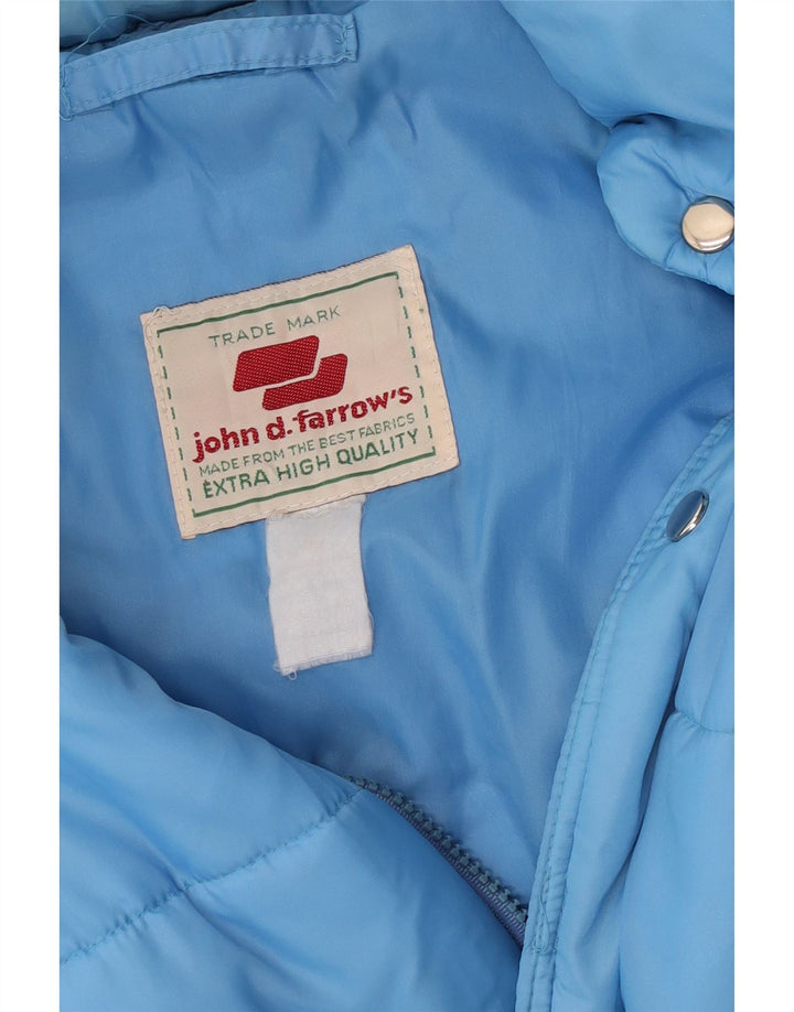 Vintage hombres chaqueta acolchada Reino Unido 40 azul grande