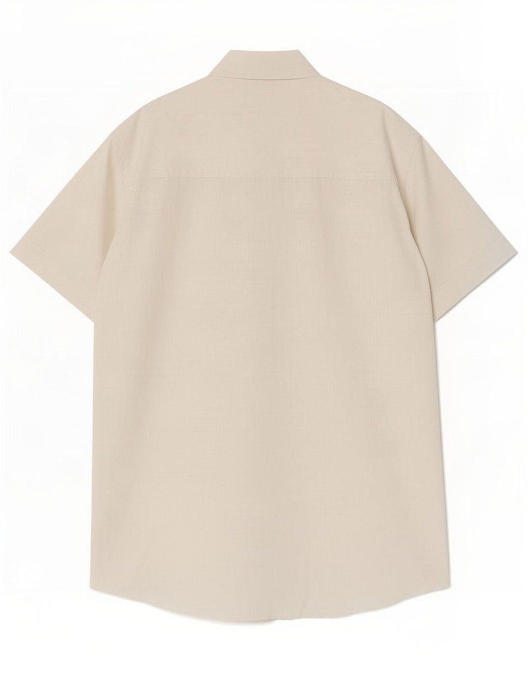 Slam Camisa De Manga Corta Para Hombre De Lino Blanco Grande
