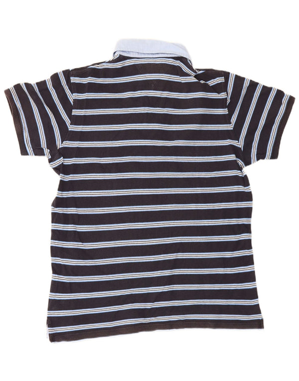 Tommy Hilfiger Polo De Rugby Slim Fit para Hombre XL Algodón A Rayas Negro