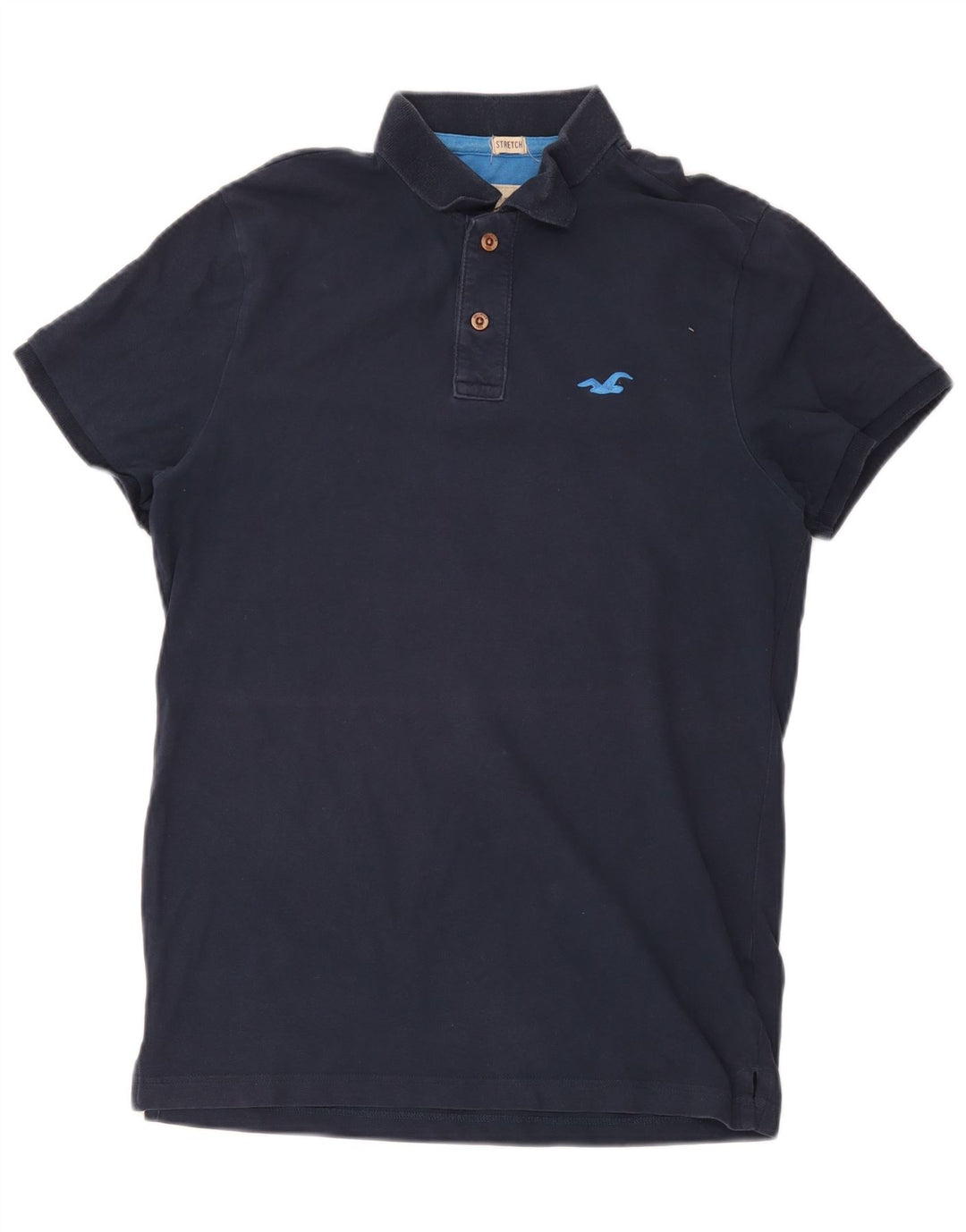 Polo Hollister Hombre Algodón Azul Marino Mediano
