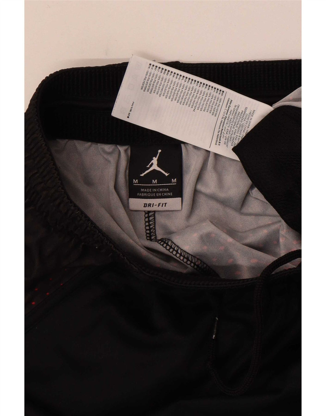 Jordan Shorts deportivos Dri Fit para hombre Poliéster color block mediano negro