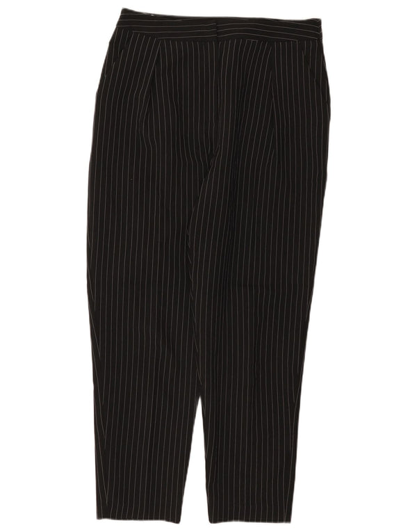 Topshop Pantalones chinos cortos para mujer UK 12 Medium W30 L25 Black Pinstripe