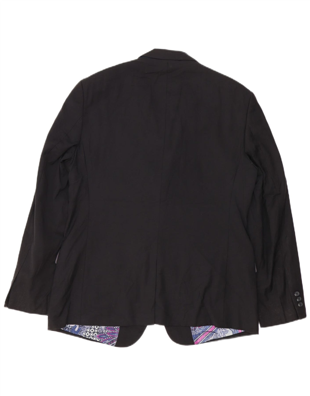 TED BAKER Chaqueta tipo blazer de 2 botones para hombre UK 42 XL Lana negra