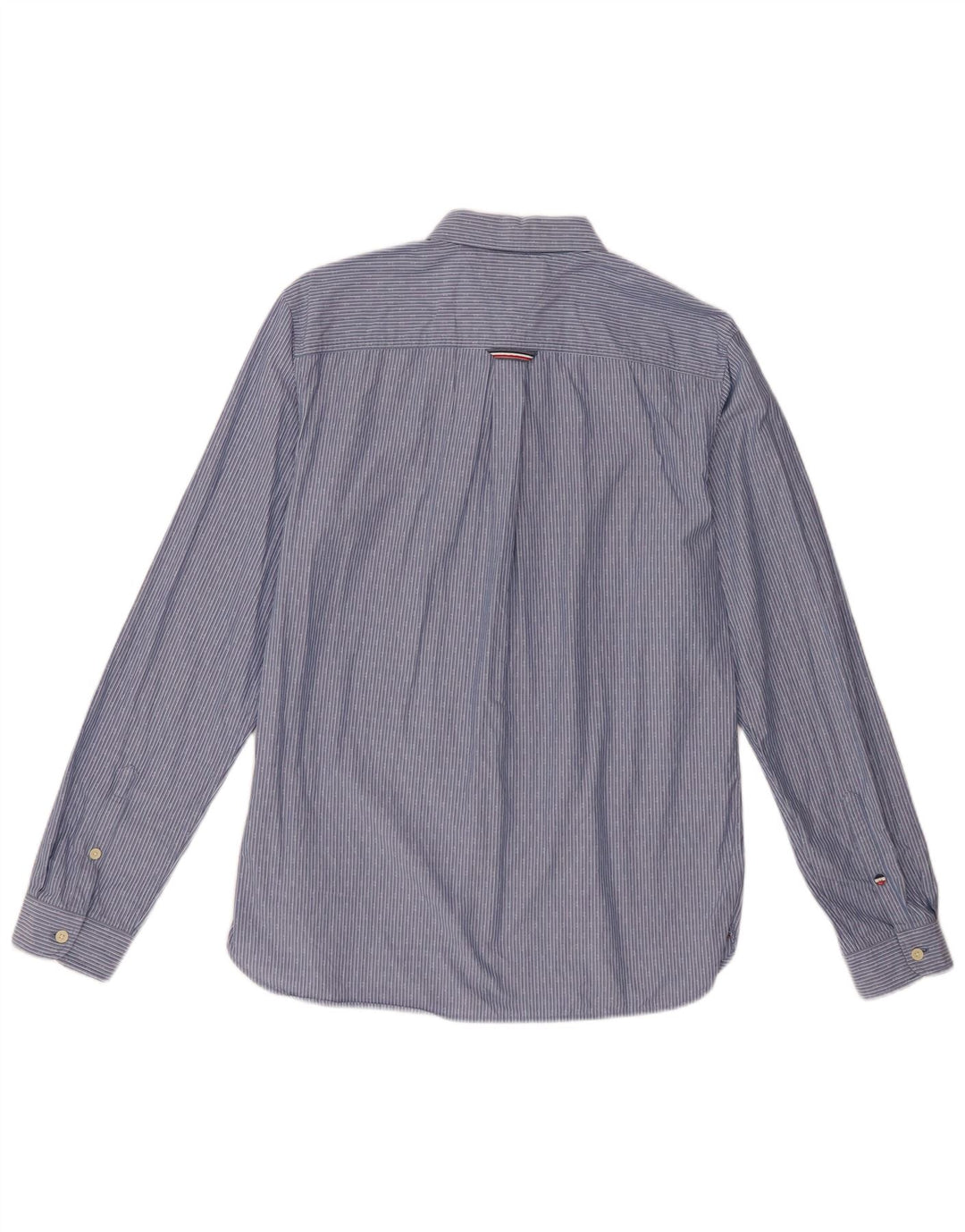 Tommy Hilfiger Camisa Regular Fit De Algodón A Rayas Azul Medio Hombre