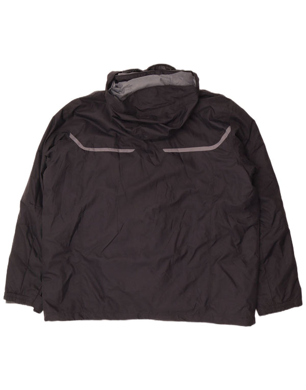 Columbia Chaqueta cortavientos con capucha Omni-Tech para hombre UK 44 2XL Nylon negro