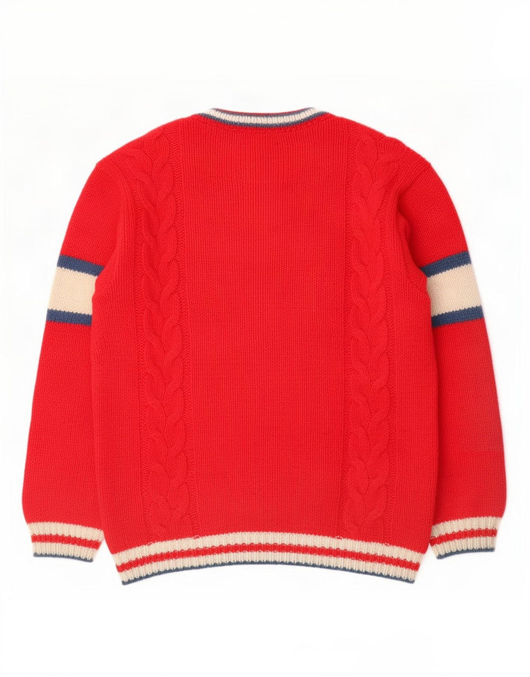 Foxhound Hombre Jersey Gráfico Con Cuello En V Color Block Rojo Medio