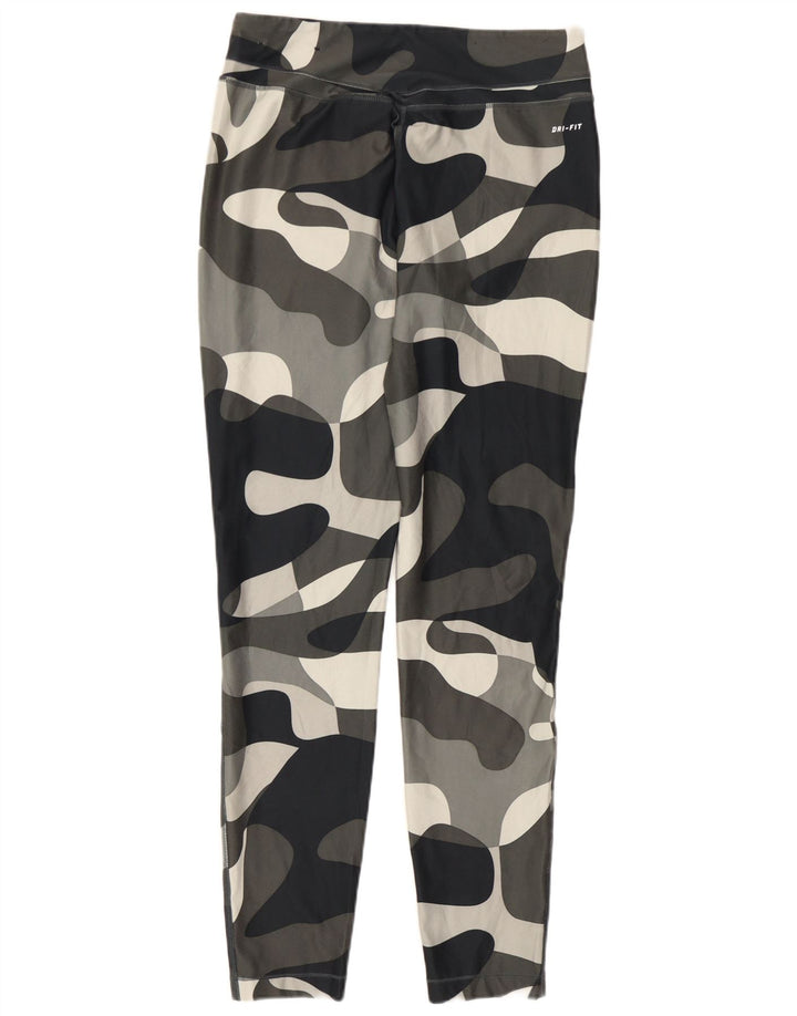 Nike Leggings Dri Fit para mujer UK 44 Poliéster de camuflaje gris grande