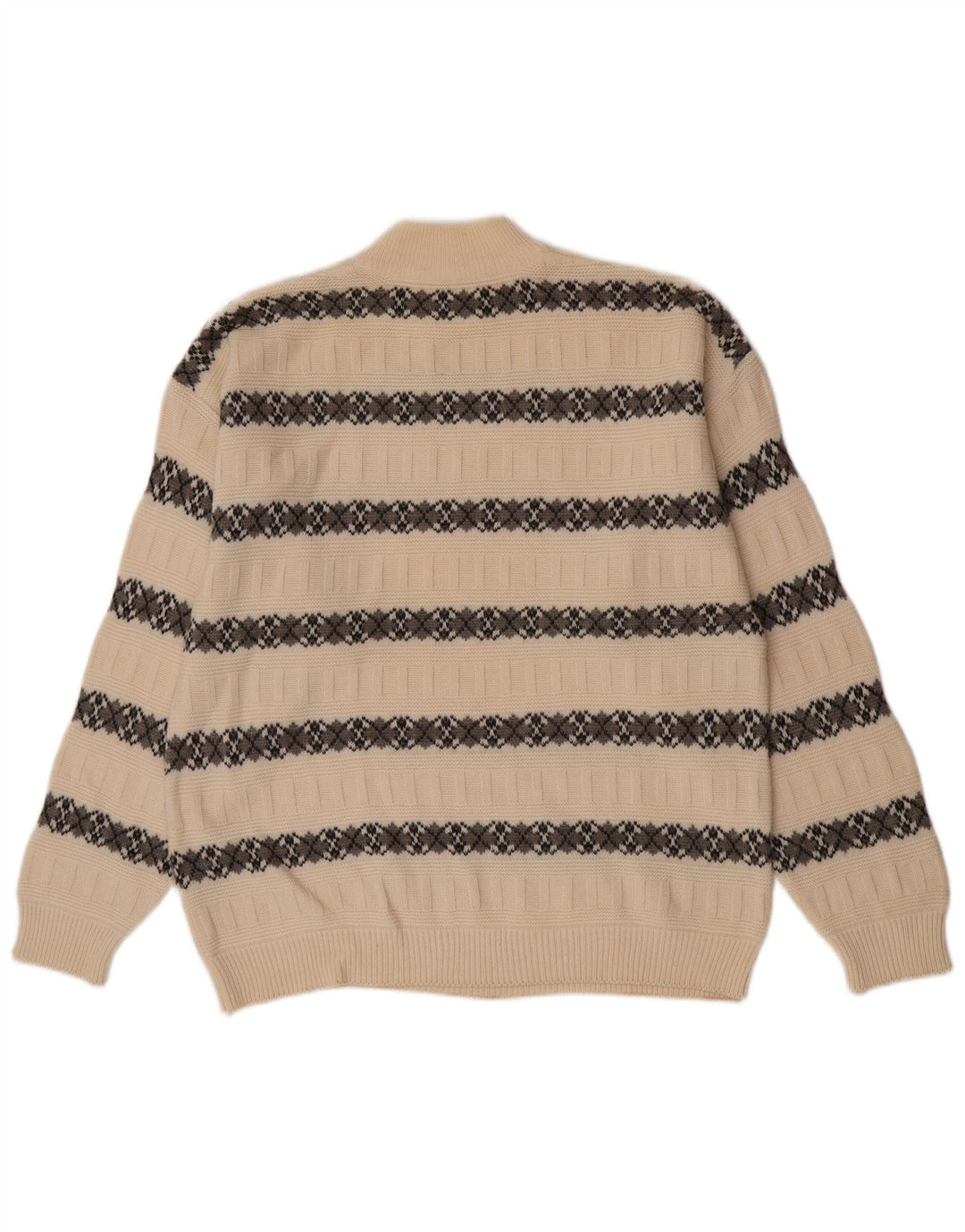 Suspense Jersey de cuello alto para hombre IT 52 Large Off White Lana a rayas