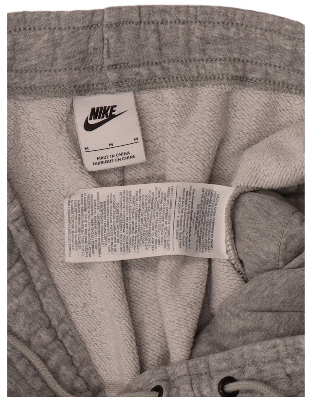 NIKE Pantalones de chándal para mujer Joggers UK 44 Algodón gris medio